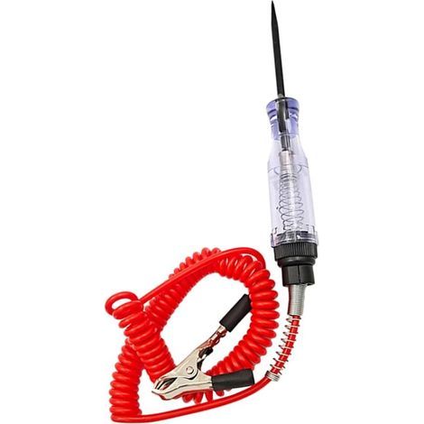 Testeur de fusibles de Voiture - Testeur de Circuit de Voiture 6-24V DC avec Voyant Lumineux,Testeur de Circuit LED numérique avec sonde Pointue, Stylo de Test électrique bidirectionnel (1/5)