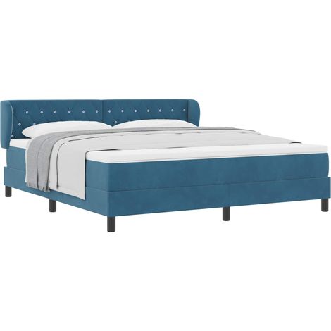 Maison Exclusive - Cama tipo Box Spring Azul oscuro 180 x 200 cm (1/5)
