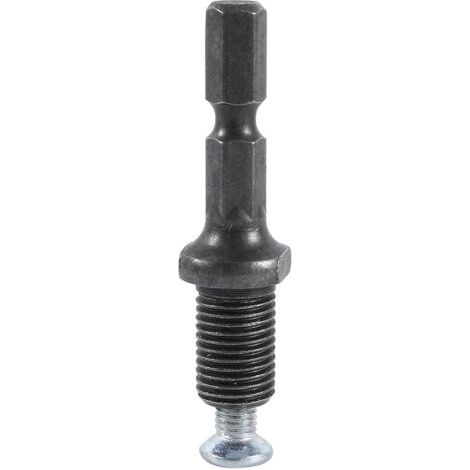 Adattatore per mandrino per trapano a percussione elettrico con gambo esagonale, filettatura 3/8"-24UNF con vite (1/5)