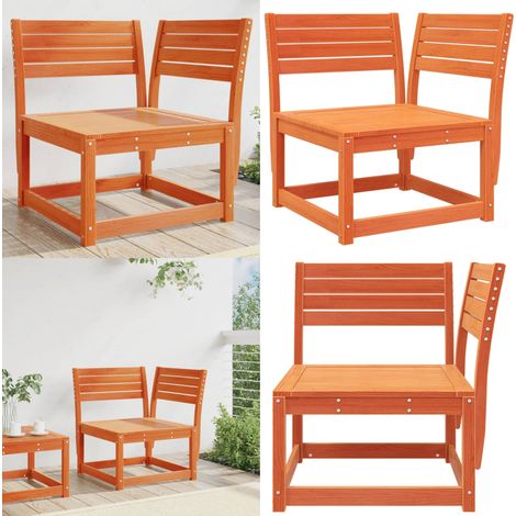 Canapé d'angle de jardin cire marron 73x73x78cm bois pin massif - Canapé De Jardin - Mobilier De Jardin - Canapé D'angle - Meubles De Jardin - Bois De Pin - Home & Living (1/5)