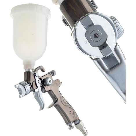 MINI PISTOLA PULVERIZADORA HVLP 1.0MM PINTURAS PARA AUTOMÓVILES 250ML (1/5)