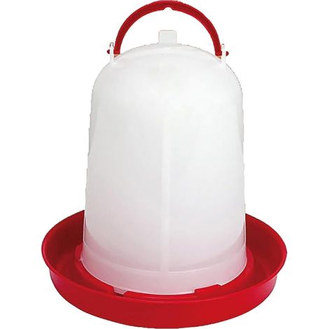 Abreuvoir Poules - 1 Unité - Plastique Opaque - Système Siphoïde - Pour Volailles De Ferme - 3 Litres (1/2)