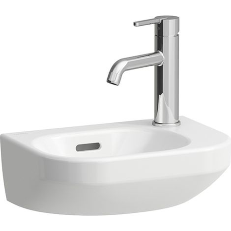 Laufen Lua - Handwaschbecken 36x25 cm, mit Überlauf, Hahnloch rechts, LCC, weiß H8150800001061 (1/4)
