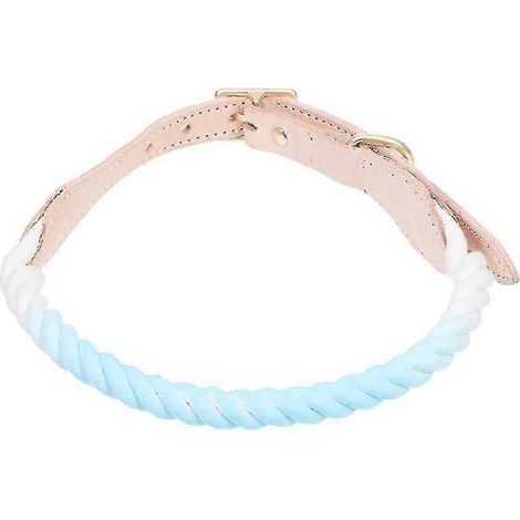 Collier XL bleu pour animaux de compagnie avec sangle réglable, convient aux chiens. Collier pour la peau et le cou. (1/2)