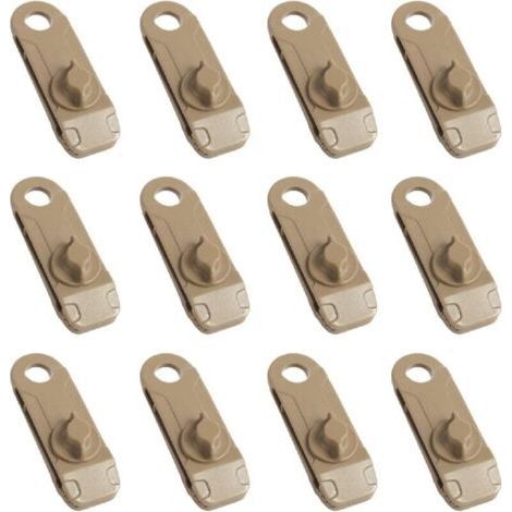 Clips de fixation pour bâches de camping, en plastique, avec petits œillets, pour auvents, toiles d'ombrage, jardin et activités de plein air. (1/4)