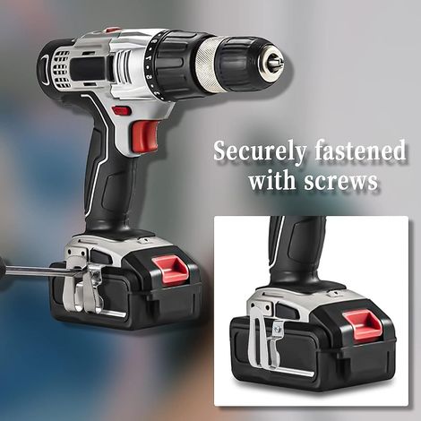Kit de remplacement de crochets de ceinture en acier inoxydable pour outils électriques, 30 pièces avec vis, outil de crochet de marteau pour tournevis Dewalt, Bosch, Hilti (argenté) (1/3)
