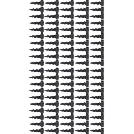 100 vis de fixation pour pots de pépinière en plastique, idéales pour la culture racinaire en extérieur. (1/5)