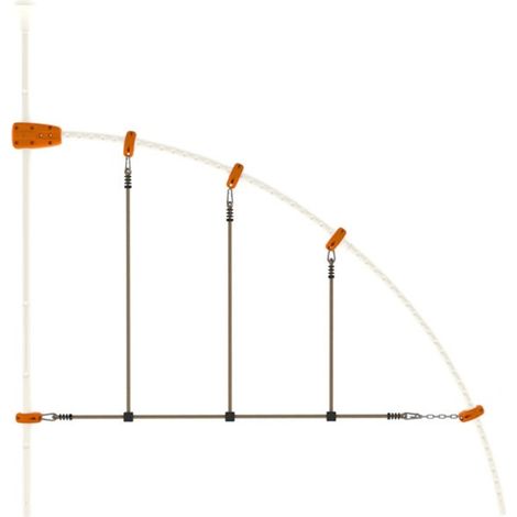 Corde tibétaine pour structure de jeux EVO