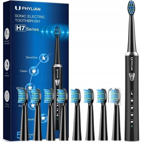 PHYLIAN H7 SONIC ZAHNBÜRSTE SCHWARZ