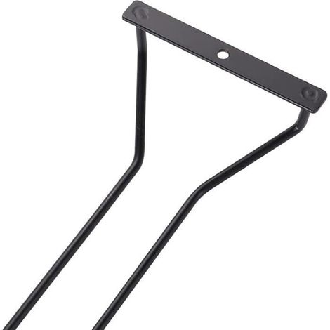 Porte-Verres - Sous Étagère - Noir - 40,5 cm - Pour Cuisine Bar Salle À Manger - 1 Pièce (1/2)