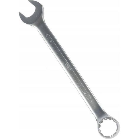 Clé mixte JCB 50 mm, acier Cr-V, finition satinée, haute qualité, résistante à la corrosion et au glissement, idealfor tightening and loosening in workshops and garages. (1/3)
