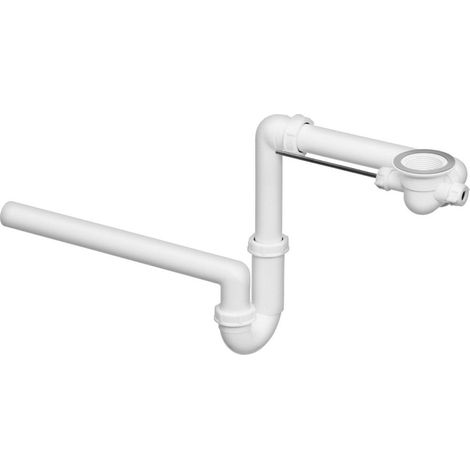 Viega Siphon de meuble 1 1/4"X32 mm. avec bonde Chrome Blanc (1/2)
