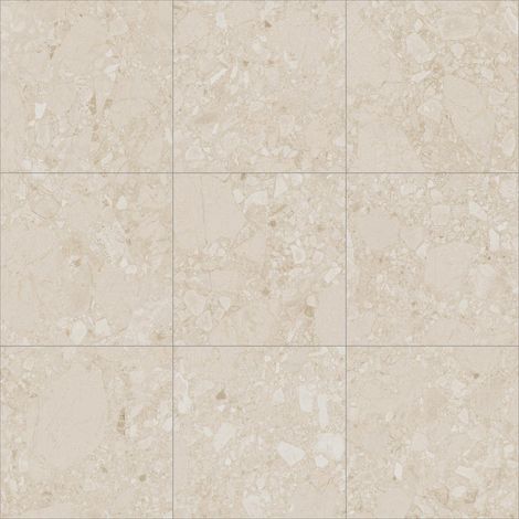 Carrelage sol / mur effet terrazzo beige 60x60 cm CREAM R BEACH (vendu par boite de 1,41m2)