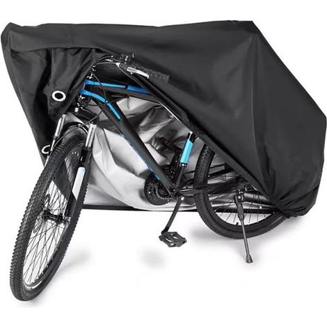 Funda para bicicleta, Material Oxford 210D resistente a desgarros, Resistente al polvo, a la lluvia y a los rayos UV, Color negro (1/5)