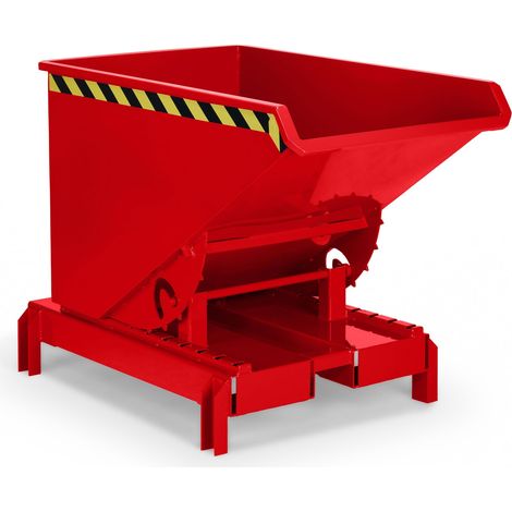 RR Industrietechnik Abrollkipper Typ RAM-DST-60 600dm³ für Deichselstapler RAL 3000 Feuerrot