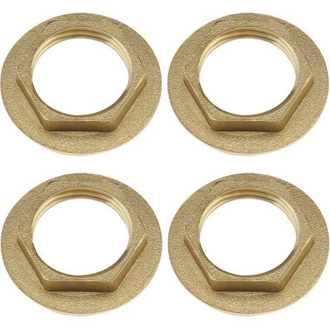 The Lord of the Tools 4pcs 1/2 pouce Écrou Arrière à Bride Robinet en Laiton Écrou de Raccord de Plomberie pour Robinets de Lavabo Salle de Bain Raccords de Plomberie Accessoires Matériel