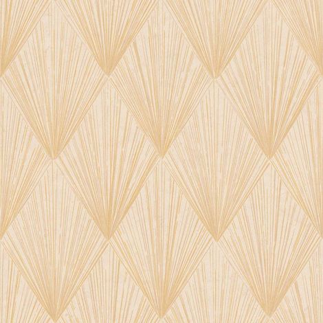 BRICOFLOR Papier peint Beige / Crème Papier peint Art déco, Graphique & Géométrique - 10,05 x 0,53 m (1/5)