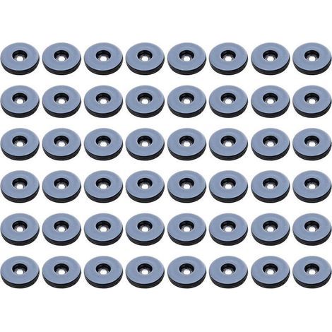 Patins Meubles,Lot de 48 patins de meubles ronds en téflon,Anti-vibration Patins Glisseurs pour Meubles,(Ronde) - 19 mm (1/4)