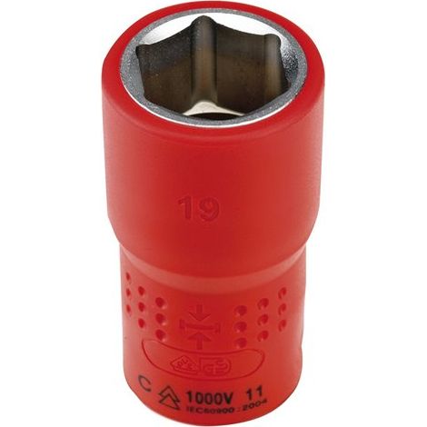 Llave de vaso aislada VDE 1/2' 21 mm ALYCO