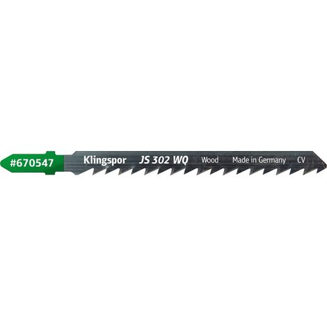 Klingspor JS 302 WQ Stichsägeblätter, 100x8x1,25mm Länge 75Crom-Vanadium 5 Stk. (1/2)