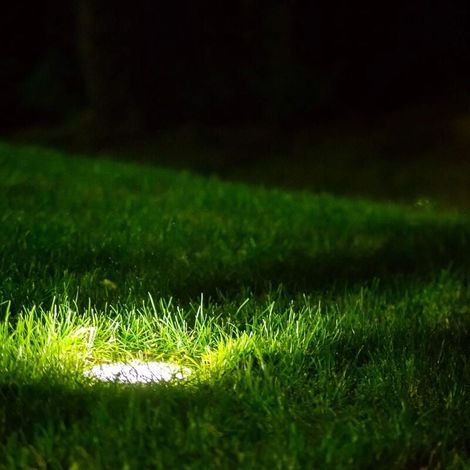 Boru Spot encastrable au sol rond pour GU10 - Aspect brossé - Câble IP67 préinstallé,Ø 110mm 130mm(Ampoule non incluse) (1/4)