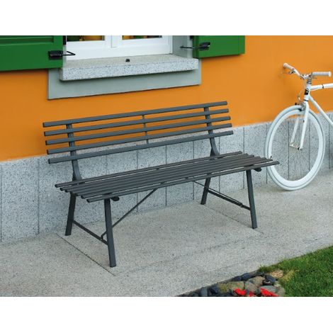 3-Sitzer Eisenbank anthrazit MALIGI HOME MG/VADUZ Eisen - Antracite (1/2)