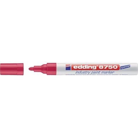 Industrie-Lackmarker 8750 rot Strichbreite 2-4mm Rundspitze EDDING