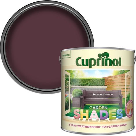 Cuprinol Garden Shades Wood Stain - Summer Damson 2.5 Litre 6-Year Protection (1/5)
