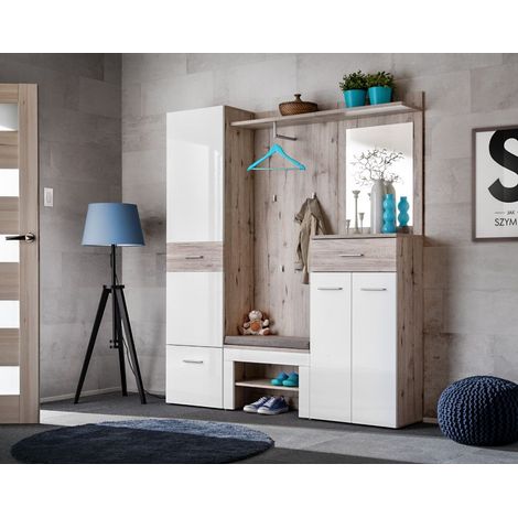 Ensemble de meubles de rangement - GUSTAVO 3 + P - 170 x 35 x 200 cm - Livraison gratuite