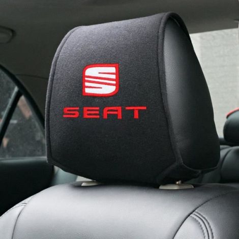 Couvre-Tete - Pour Siege Auto Seat Leon 5F - Housse Protection Tete - Oreiller Repose-Tete - 2 Pieces (1/4)