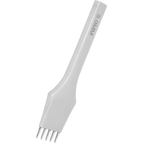 Outil de perforation à griffes pour cuir, 5 mm, 5 griffes, pour couture, laçage et loisirs créatifs. (1/5)