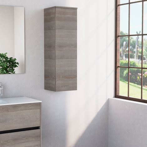 Inda - Colonna bagno con anta SX e 3 ripiani 30x102 cm - Olmo (1/4)