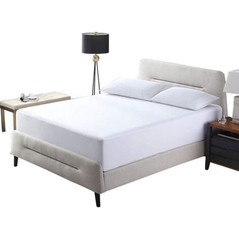 Housse de matelas imperméable double couche en TPU poncé de couleur unie, douce pour la peau, housse de protection pour matelas à urine, housse anti-poussière (1/3)