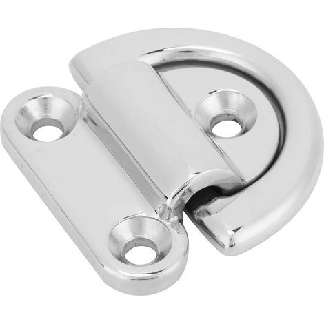 Anneau d'amarrage pliant en acier inoxydable 8mm pour bateau, œillet de rangement marine, taquet pour yacht et moteur (1/5)