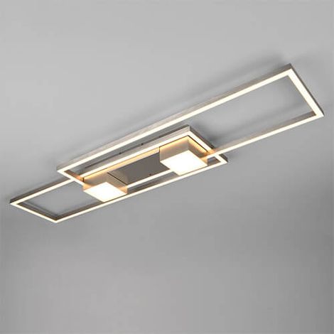 Plafonnier LED 100x28 Albany acier inoxydable - 647710407