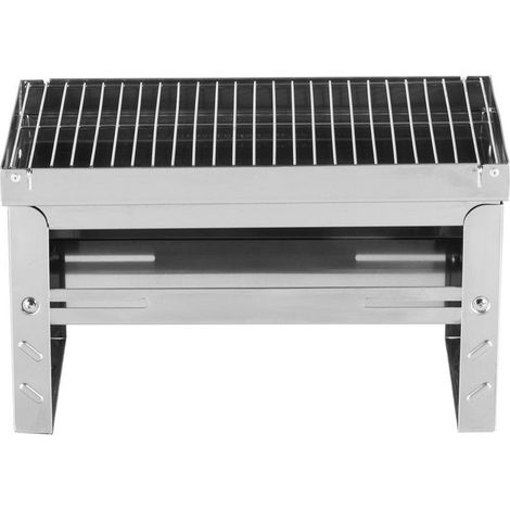 Barbecue Pieghevole Portatile in Acciaio INOX, 3,9 kg 44x27x25 cm (1/5)