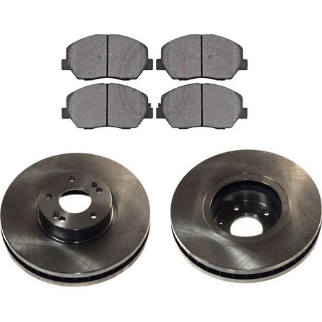 KIT FRENI ANTERIORI compatibile con HYUNDAI GRAND SANTA FE - DISCHI + PASTIGLIE OEM: FDB4111 / 17834 , 18816 /SOSTITUZIONE DIRETTA/BASSA POLVERE/SILENZIOSO