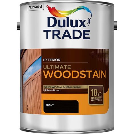 Dulux Trade Ultimate Weathershield Woodstain - Ebony - 5L
