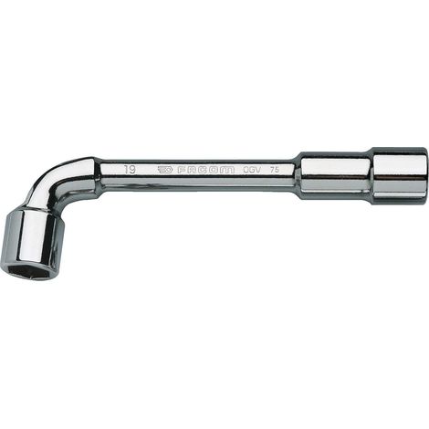 1 - Clé à pipe - Clé métrique - 6 pans débouchés - Pour serrage et desserrage puissant - Usage professionnel - Chromé satiné - 6 x 7 mm