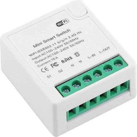 TUYA MiNi 16A Smart Switch, Version ohne Zähler, Smart-WLAN-Schalter