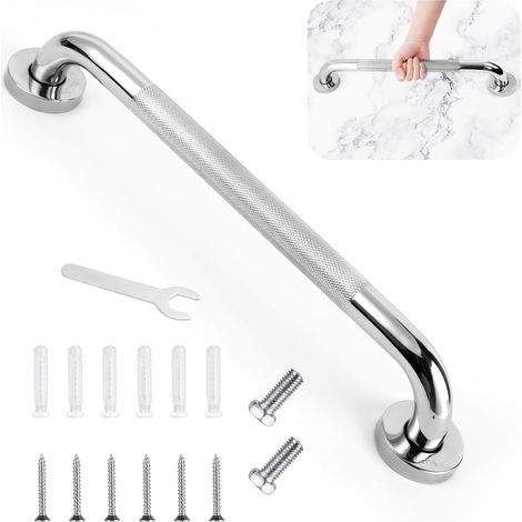 1 Barre D'Appui Acier Inoxydable 304, Surface Moletée Antidérapante, Support Sécurité 100kg, Pour Salle De Bain, Cuisine (1/5)