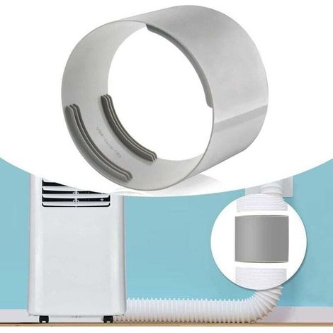 Raccord de tuyau d'échappement pour climatiseur,Adaptateur de Tuyau Extension pour Ventilateur,connecteur de tuyau d'évacuation universel pour climatiseur,Connecteur Fileté Mobile (130mm) (1/4)