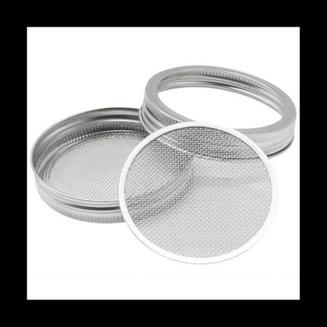 Kit De Germination - Couvercle Et Support Pour Bocaux Mason - Acier Inoxydable - 8 Ensembles (1/5)