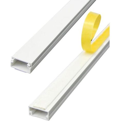 Kabelleiste mit Klebeband 15x10 Weiß 2m - Electraline