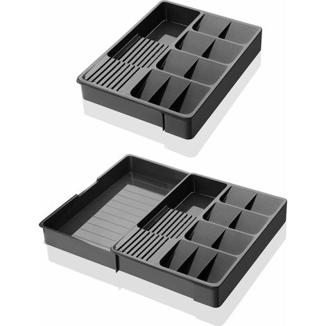 Portaposate cestello portaposate Holder 50 Cmx40 Cmx6,5 Cm 100% Plastica Grigio (1/2)