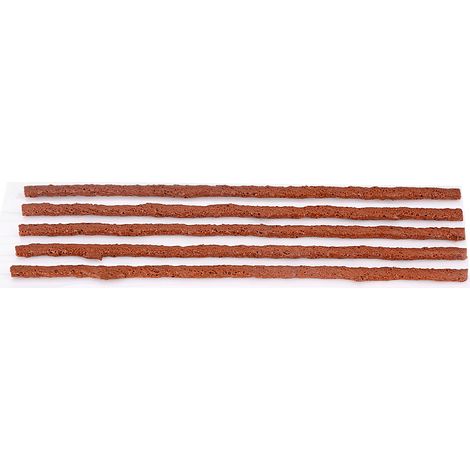 30 pièces bandes de réparation crevaison pneu sans chambre à air en caoutchouc brun 200x6 mm auto moto (1/5)