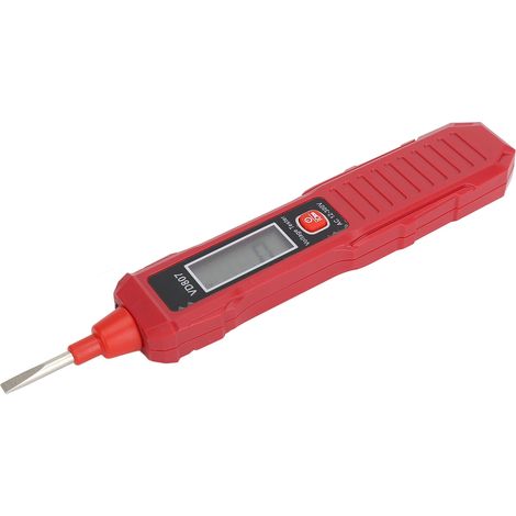 Détecteur de tension sans contact testeur de voltage écran numérique alarme sonore lumineuse VD807 ABS 12-300V 50/60Hz CAT II 1000V (1/5)