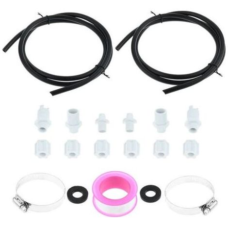 2 Kits de connexion pour doseur chimique hors ligne, collier de serrage 7,2x1,4cm, tuyau 1,2m, compatible Hayward CL Series (1/4)