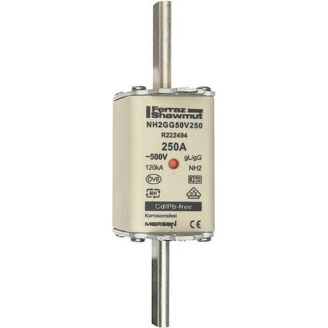 Multipack Mersen NH-SICHERUNG 2 250A 500V GG (NH2GG50V250) - 3 Stück