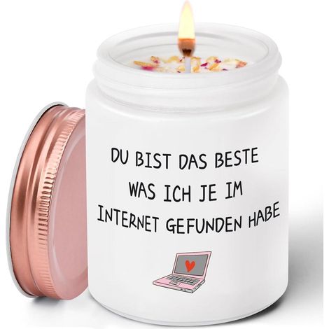 Duftkerze Lavendel 9oz Valentinstag Geschenk für Sie und Ihn (1/5)